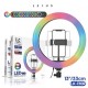 ACCETEL LEKUS LK-130R 13 "/ 33CM LUZ ANEL AUTO-COLORIDA COM MÚLTIPLAS CORES